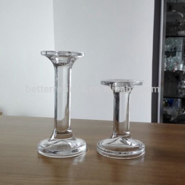 Tall Pillar Glass Candle Holder