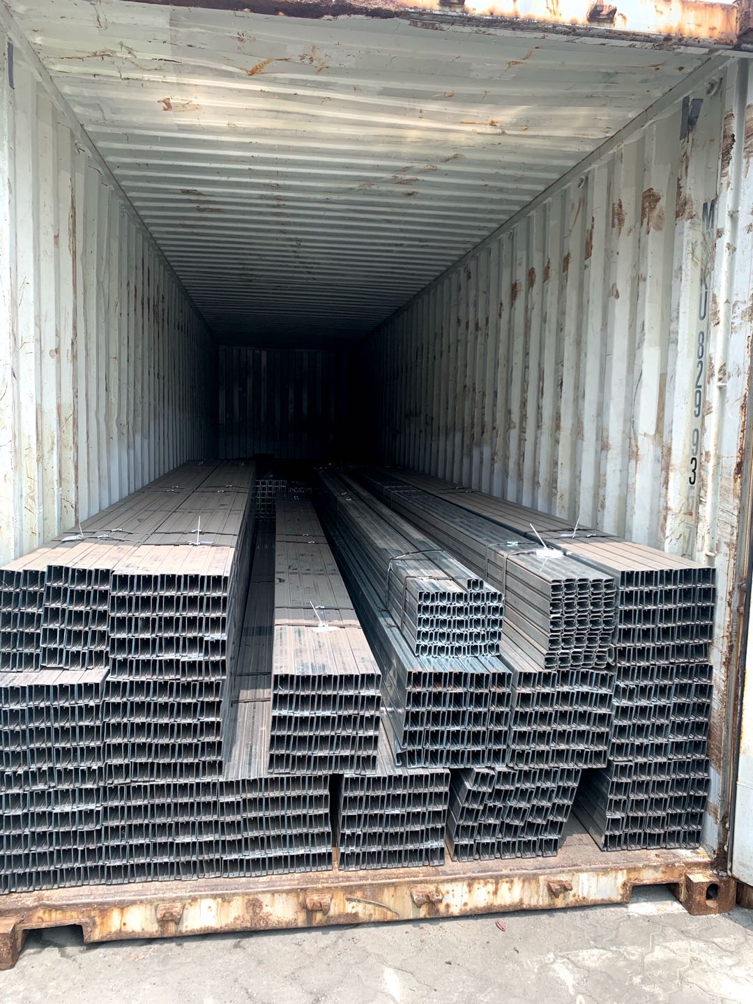 China c section beam c steel channel sizes/cold formed galvanized steel channel steel profile