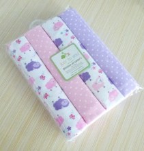 Baby Receiving Blankets Flannel 4-Pack