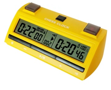 Professional Multi-function Yellow Chess Timer with Alarm Function