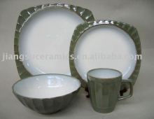 Ceramic Dinner Set square tableware ceramic