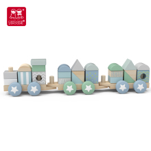 2024 Edition: Preschool Kids' Wooden Stacking Train Set in Soft Colors - New Style Toy for Children