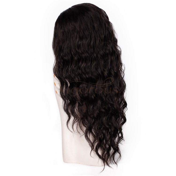 Vigorous Natural Wave Side Part Synthetic Lace Front Wig Heat Resistant Long Wavy Hair Wigs for Black Women
