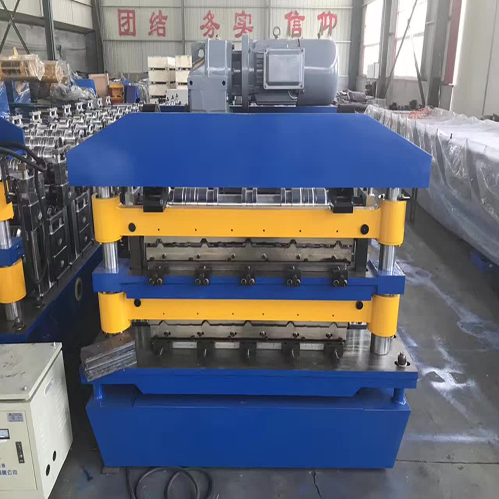 Steel double layer roll forming machine