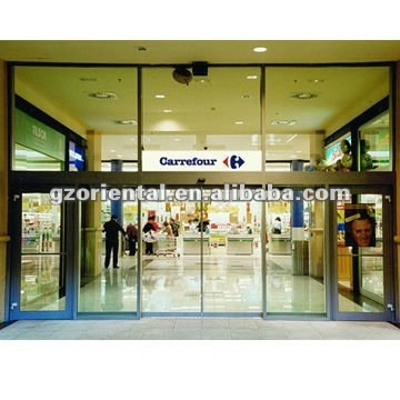 Airport automatic commercial sliding door