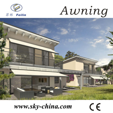 Retractable awning aluminum awning support
