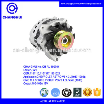 auto alternator Lester:7921 OEM:1101110,1101317,1101521,1101616,1101628,1101632 100a/12v