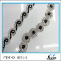 Flor rebordeada Rhinestone Banding Trim