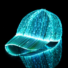 RGB Rechargeable LED Light-Up Baseball Cap - Glow in the Dark