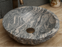 Juparana multicolor round granite sink
