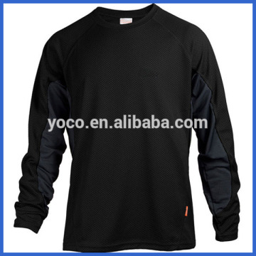 Men black long sleeve plain t-shirt