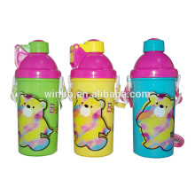 Colors customized water bottle with pop up button