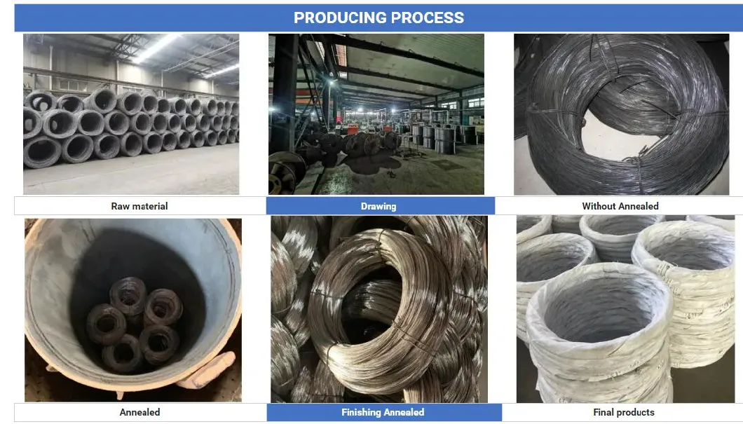 Black Annealed Wire 1.00mm 1.6mm, 3.4mm, 3.5mm 4.7mm to Africa From Factory