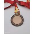 Medalla en blanco de oro, plata, cobre, personalizada