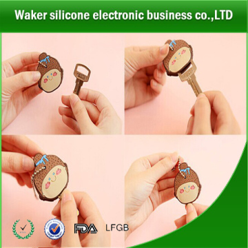 factory price silicone key cap/silicone key cover ,silicone key chains