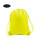 Yellow sport nylon packsack bag with draswtring