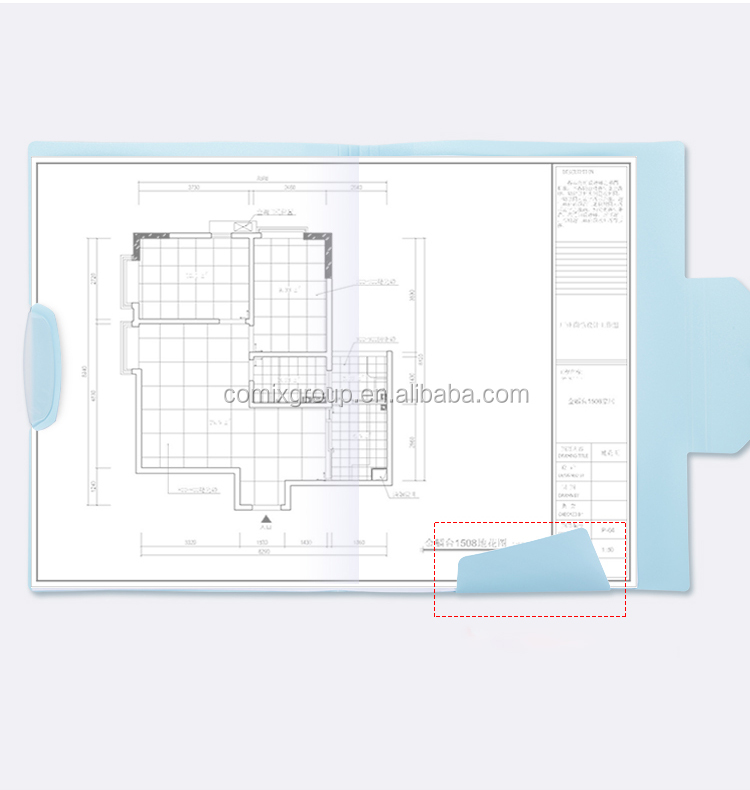Comix New Product Swing Clip A3 A4 Size Exam Paper File Folder