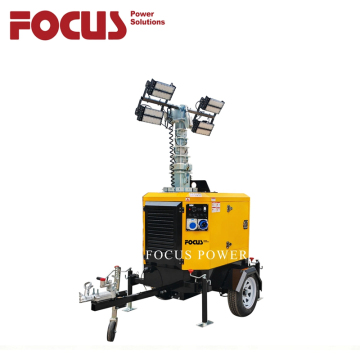 Portable Light Tower with Powerful Generator