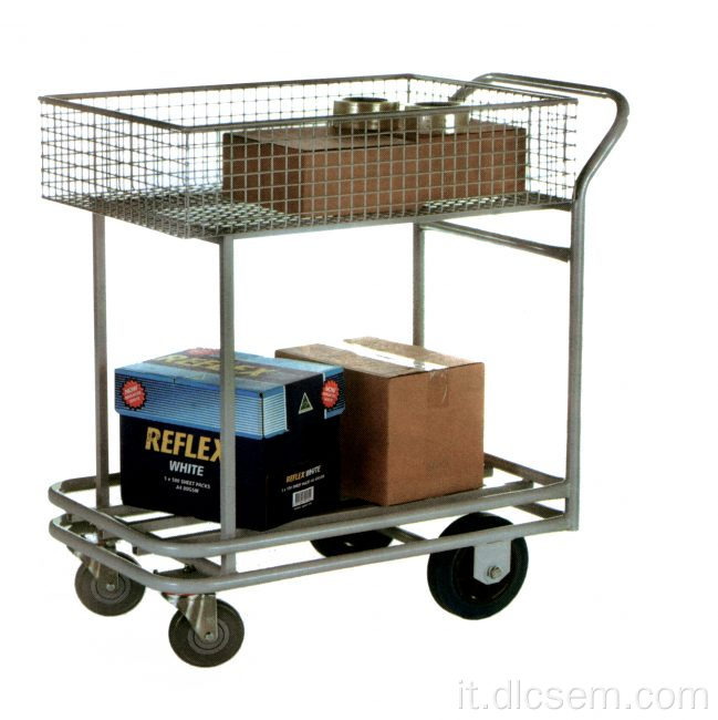 Carrello per lo shopping del supermercato con ruote