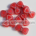 A Variety Of Bowknot Acrylic Lucite Cheap Beads With Silver Point On Surface