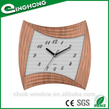 Elegant and simple photo frame wooden wall clock