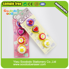 Various 3D Cake Shaped Pencil Eraser