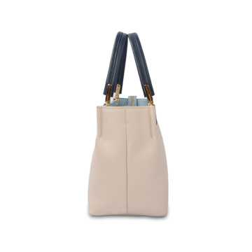 Medium Leather Tote with zipper Saffiano Leather Bag