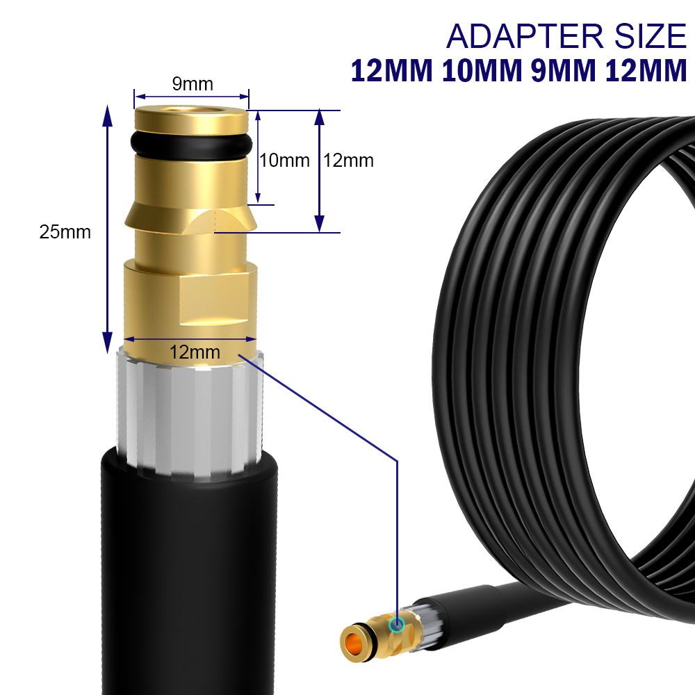 High Pressure Washer Hose for k2-k7 Pipe Cord Car Washer Water Cleaning Extension Hose Water Hose for Pressure Cleaner