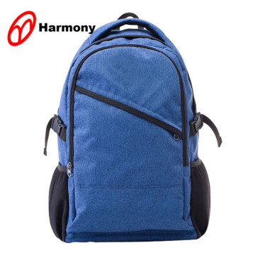 Jean fabric man sport travel blue backpack