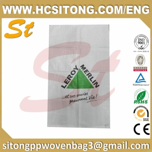 Laminated pp woven black rubbish bag medical waste disposal bag sand bag china manufacturer