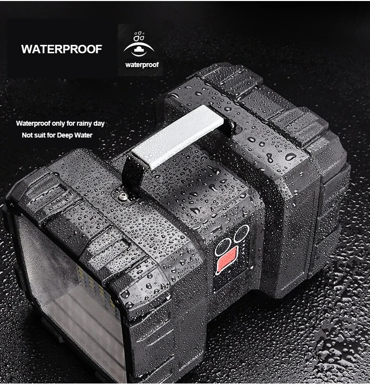 Large Multifunctional High Lumen Super Bright Power Display Large Battery Capacity Long Endurance LED Flashlight Camping Light