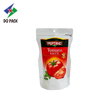 Ziplock Seal Tomato Sauce Stand Up Packaging Bags