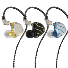 QKZ ZXN Noise Cancelling Waterproof Ear Hook Earbuds for iPhone, Samsung, Sony, Xiaomi