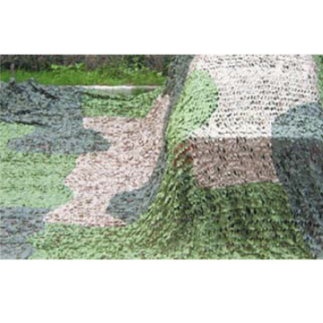 Military woodland camouflage net