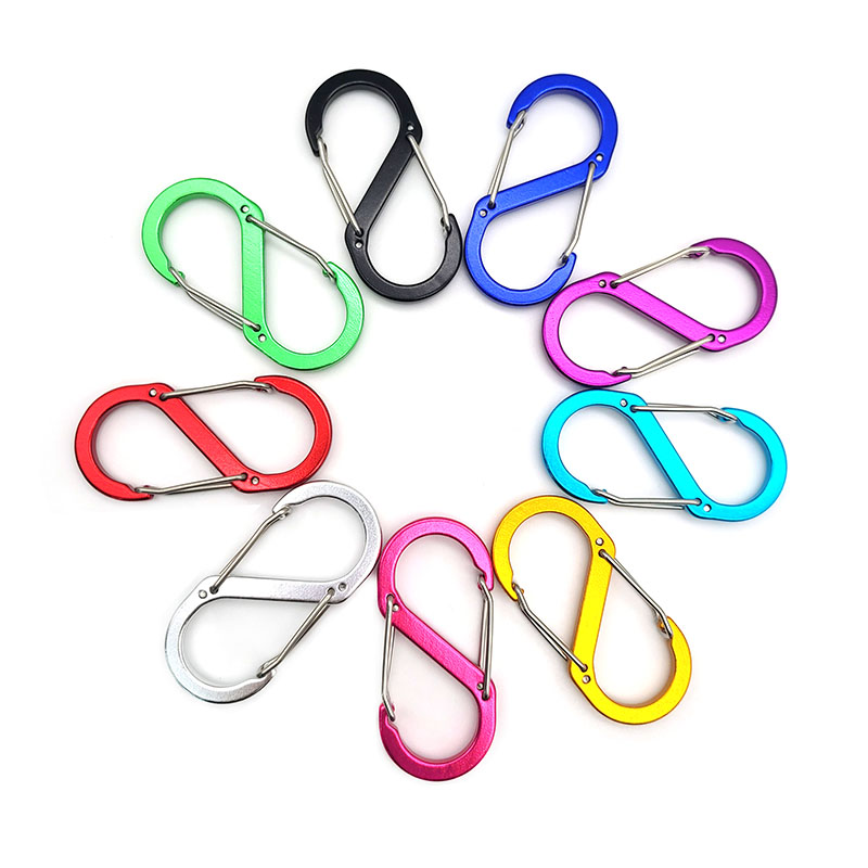 Alüminyumun Tipi Carabiner Açık Hava Spor Aksesuarları