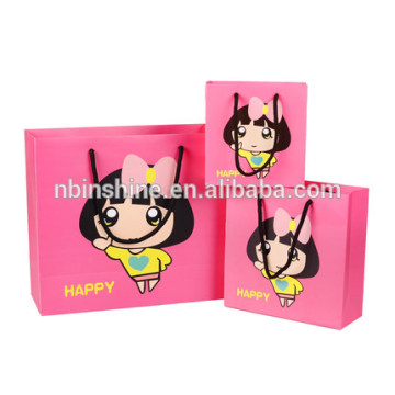 Lovely printing custom craft Paper gift bag , craft bag , craft paper bag