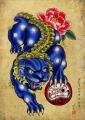 Najnowsze szkice rękopis książki orientalny tatuaż