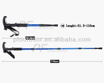 outdoor alpenstock walking cane folding walking sticks