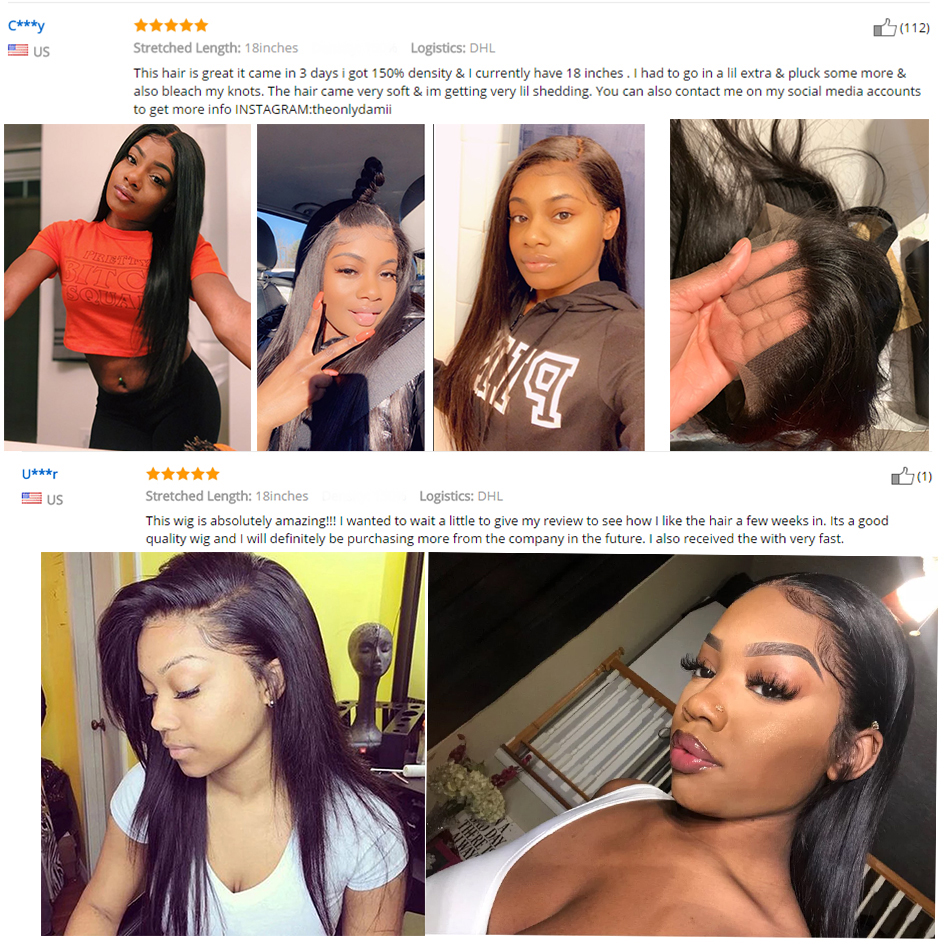 Straight Lace Front Human Hair Wigs For Women 13X4 Lace Frontal Wigs Human Hair Malaysian Straight Lace Closure Wig