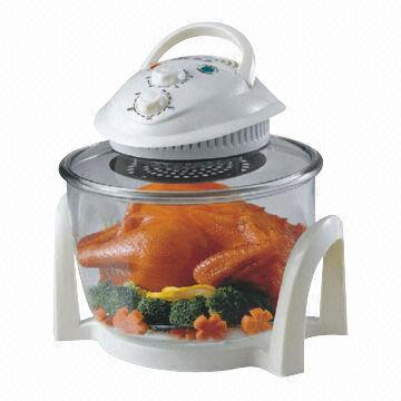 Halogen Oven with 7L Capacity and Safety Push Down Switch, 1,000 to 1,200W Power