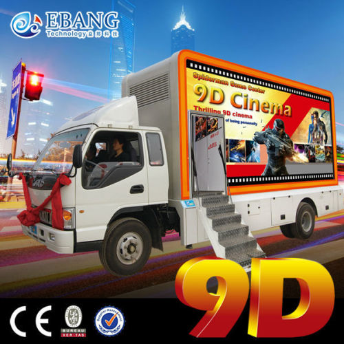 Commercial street popular 9d cinema moving truck