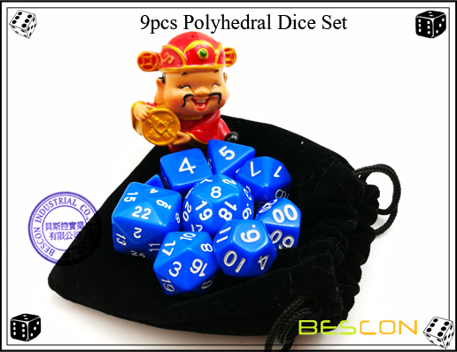 9pcs polyedrische Würfel Set-16 9pcs Polyhedral Dice Set-16