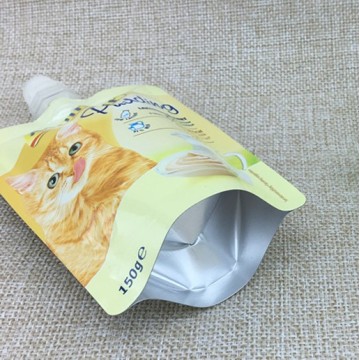 Custom 150g stand-up pet food outlet pocket mini-bag
