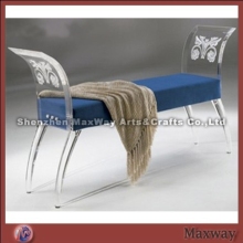 Modern crystal narrow acrylic long sofa