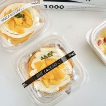Take Away Mousse Cake Dessert Puff Tiramisu Container
