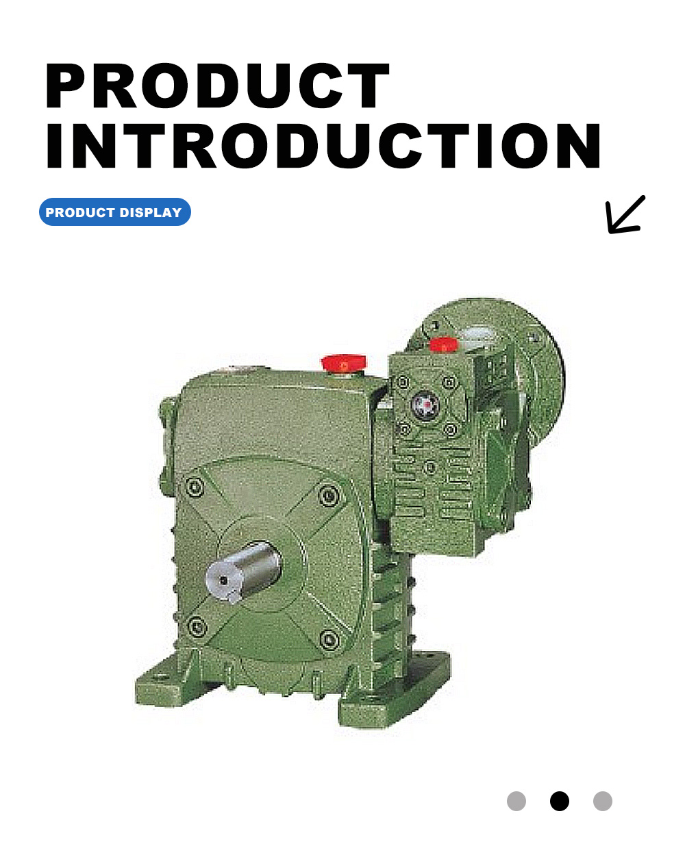 WPEDS Двухступенчатый червячный редуктор X WPEDS Two-stage Worm Wheel Reducer X
