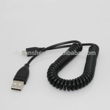 Cell Phone Accessory USB Mobile Charger Spiral Elastic Cord