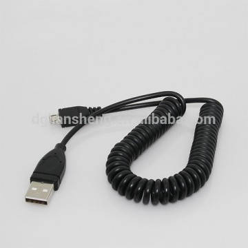 Cell Phone Accessory USB Mobile Charger Spiral Elastic Cord