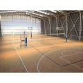 houtlook sportvloeren lamineren pvc-vinylvloeren voor indoor basketbalveld