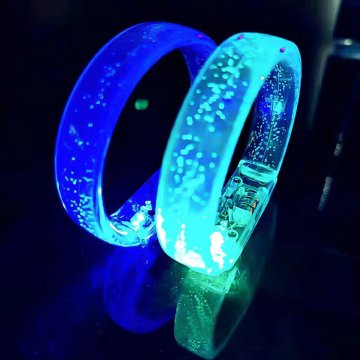 Custom Logo LED Flashing Bubble Bracelets for Parties